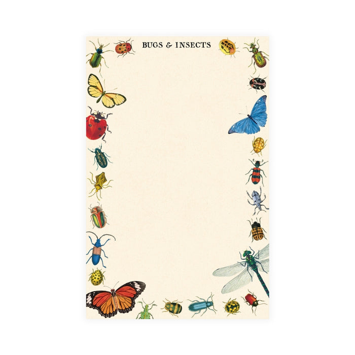 Bug & Insects Notepad - Cavallini & Co.