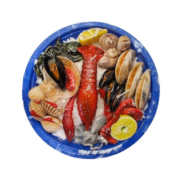 Seafood Plate Candle