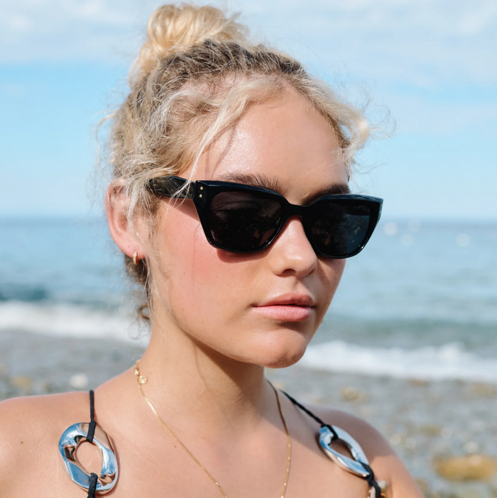 I-SEA Nova Black/Smoke Sunglasses Sunglasses in at Wrapsody