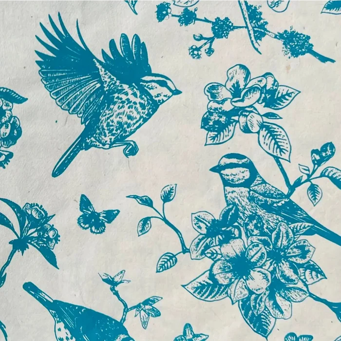 Nepali Paper Wrap Sheet - Brocade Bird
