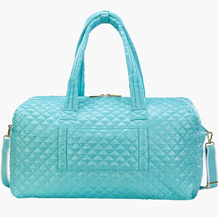 Oliver Thomas 24/7 Weekender Duffle Ocean Blue/White Stripe Luggage in at Wrapsody