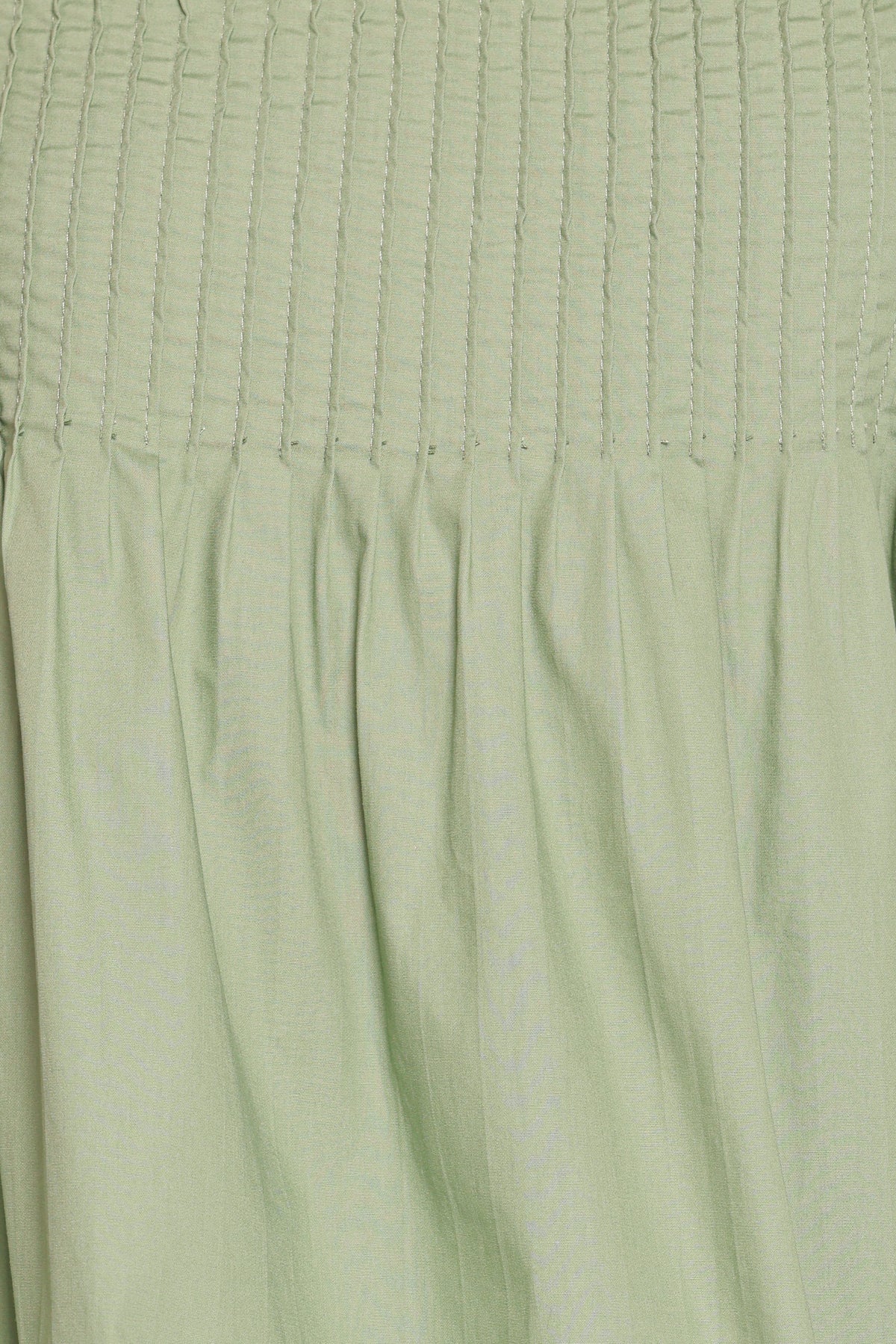Carson Pleated Top - Sage Green