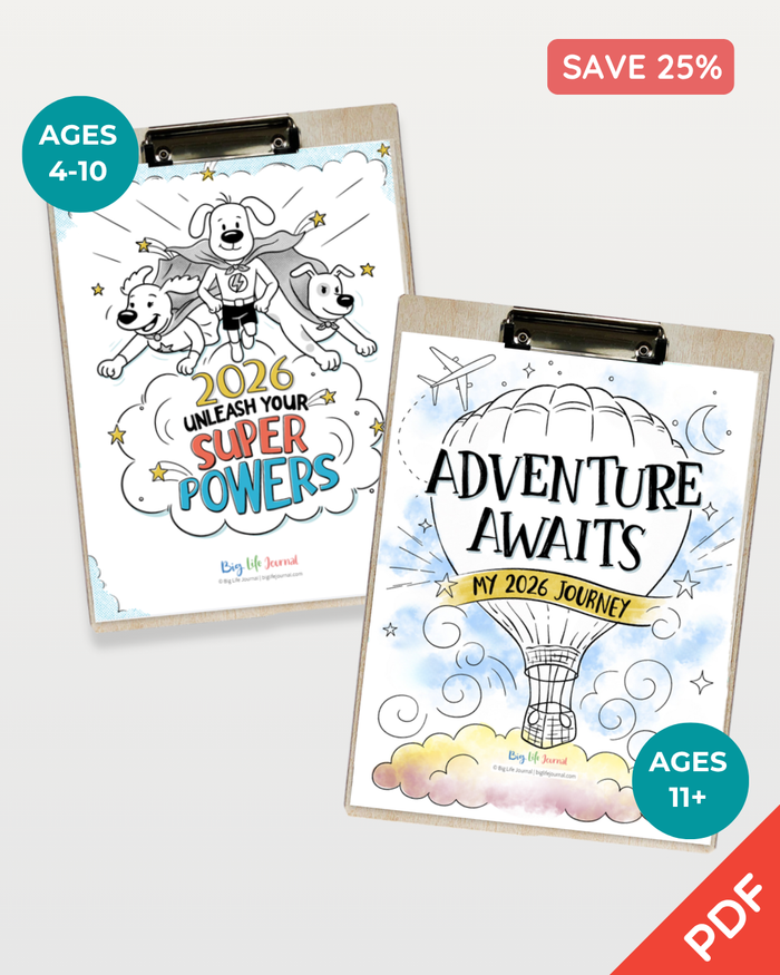 2026 Goal-Setting Kit Bundle PDF (Ages 5-11 & 12+)