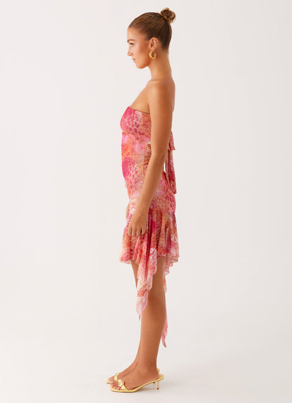 Brooks Mini Dress - Flamingo Fling