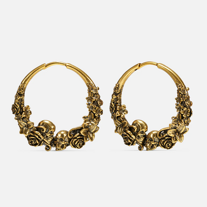SKULL BLOSSOM EARRINGS