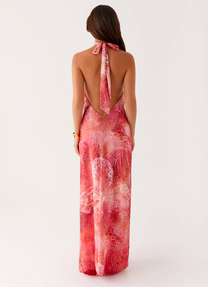 California Maxi Dress - Flamingo Fling