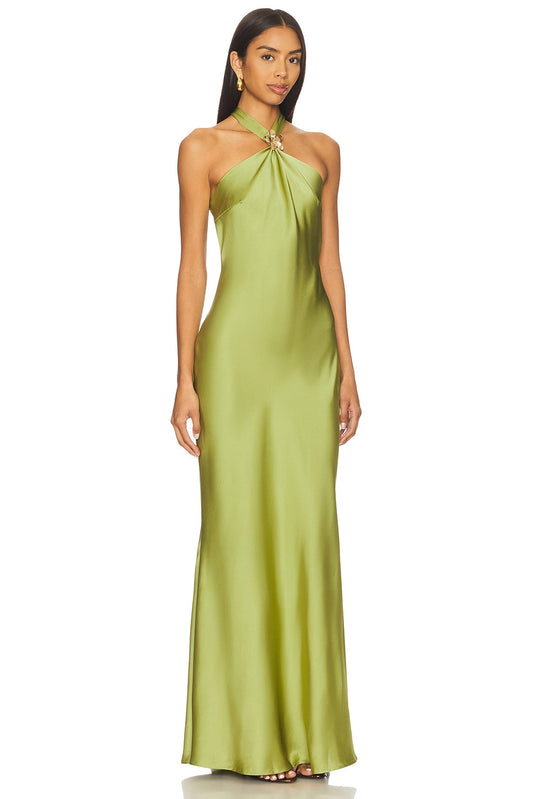 Chara Low Cross Back Maxi Dress