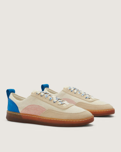 The Tread-Bare Sneaker | Canvas / Lapis Blue / Classic Red