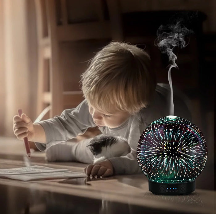7 LED Color Lighting Modes 3D Aromatherapy Essential Diffuser Fragrance Oil Humidifier 🇨🇳