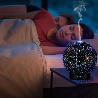 7 LED Color Lighting Modes 3D Aromatherapy Essential Diffuser Fragrance Oil Humidifier 🇨🇳
