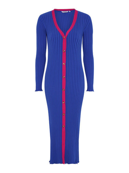 Selma Colour Block Dress in Cobalt