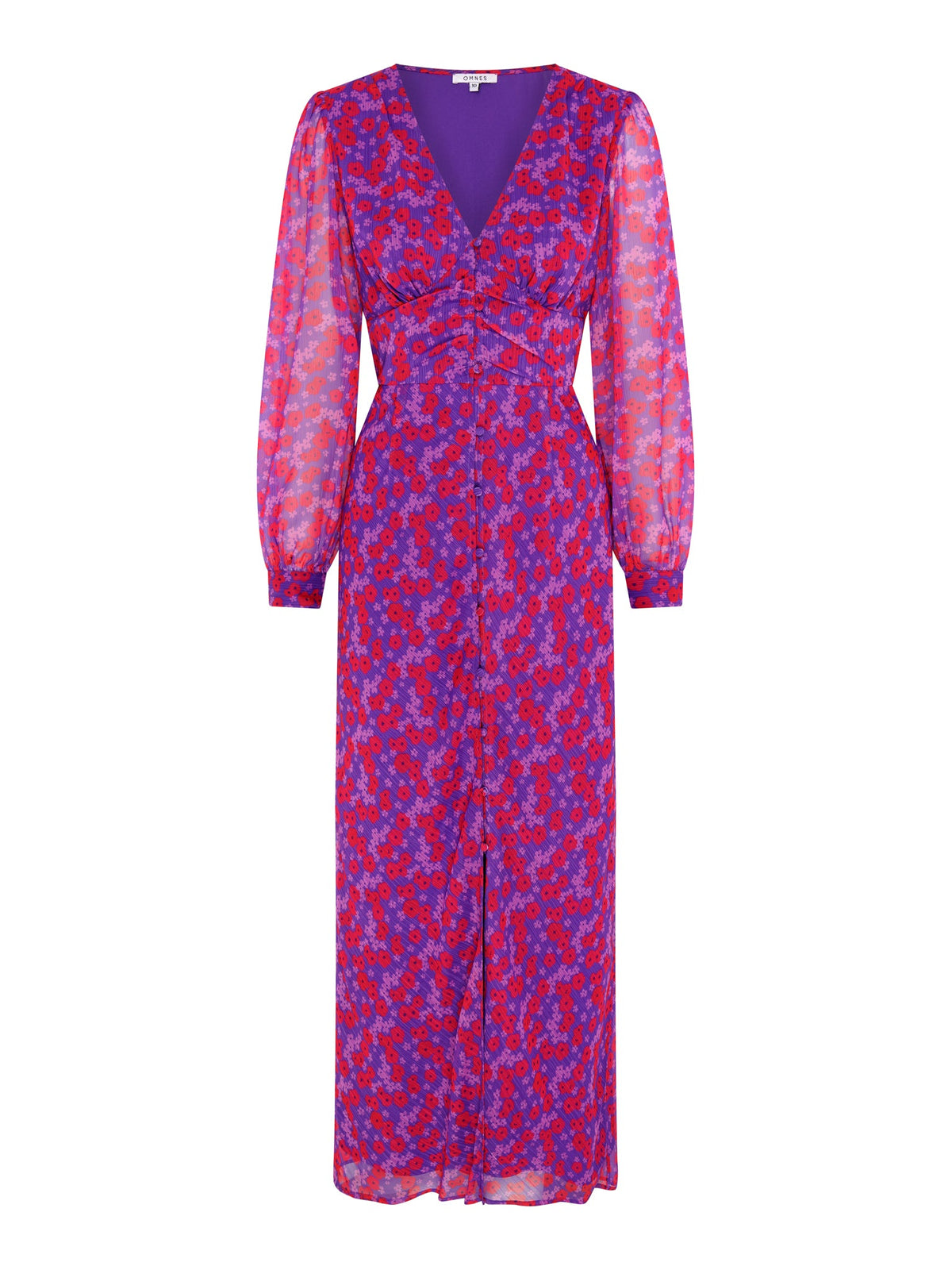 Mary-Rose Dress in Purple Scattered Floral