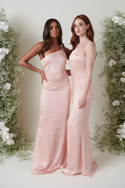 Amelia Maxi Bridesmaid Dress - Matte True Blush