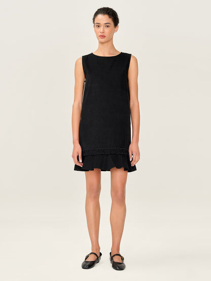Adora Cord Dress in Black