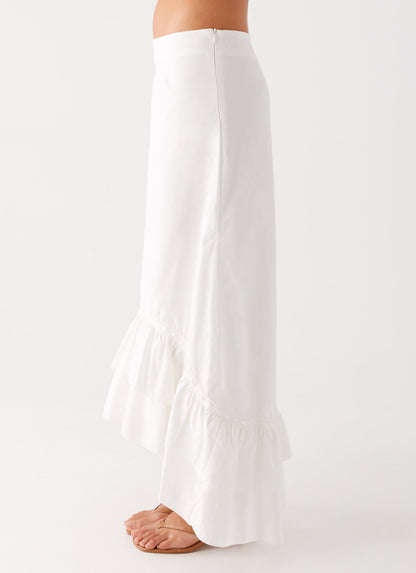 Alessandra Maxi Skirt - White