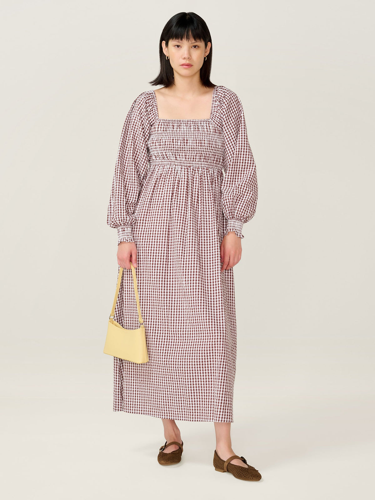 Amaryllis Dress in Chocolate