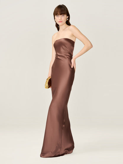 Amdra Dress in Chocolate