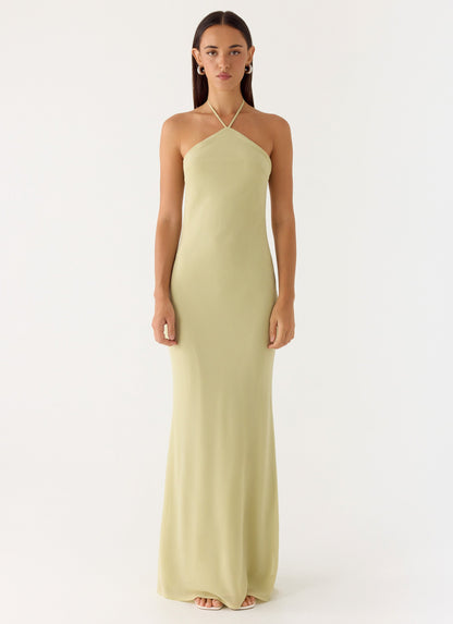 Anouk Halter Maxi Dress - Sage