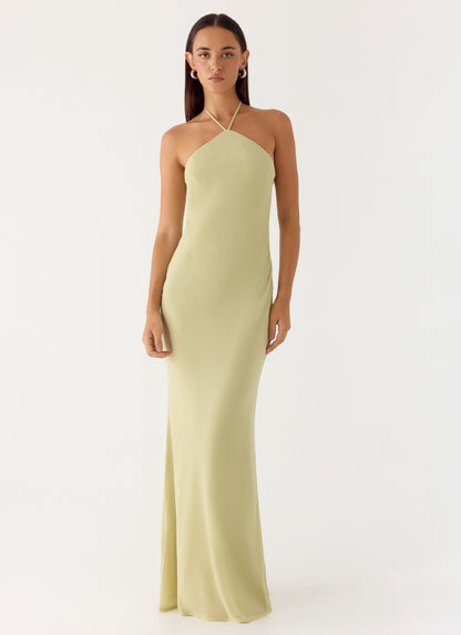 Anouk Halter Maxi Dress - Sage