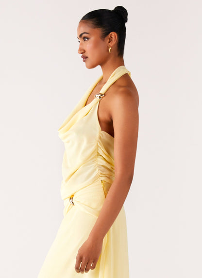 Anuhea Cowl Top - Yellow