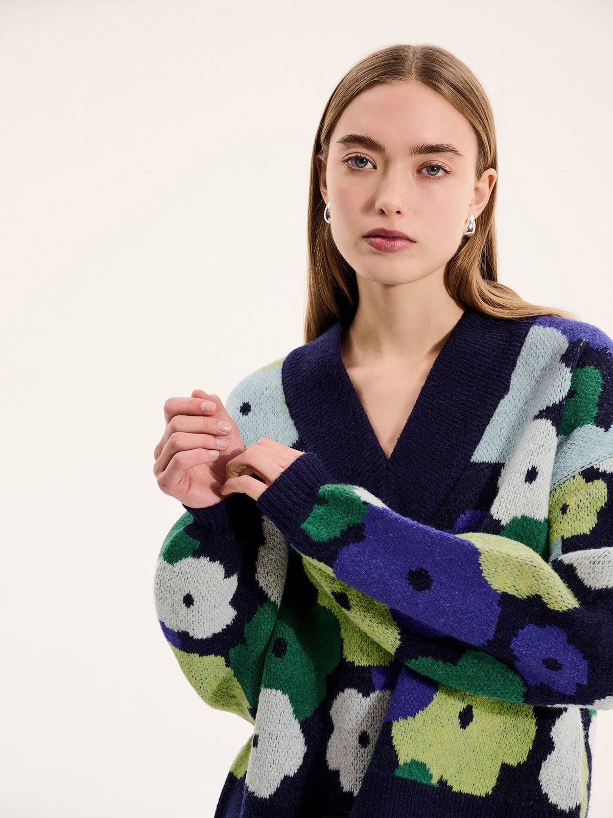 Ari Oversized Floral Jumper