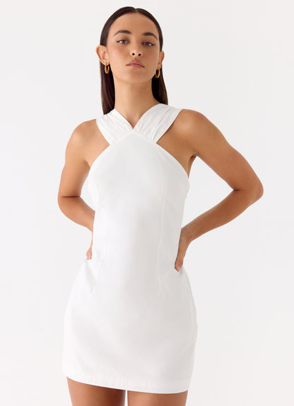 Be My Baby Mini Dress - White