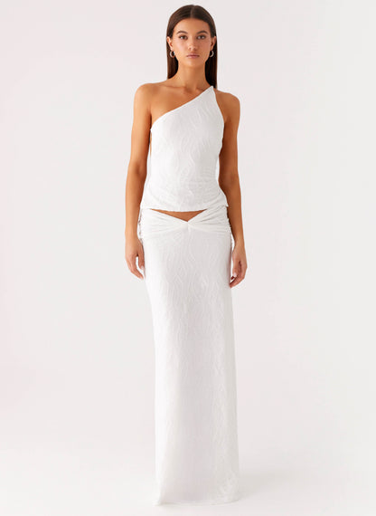 Briene Maxi Skirt - White