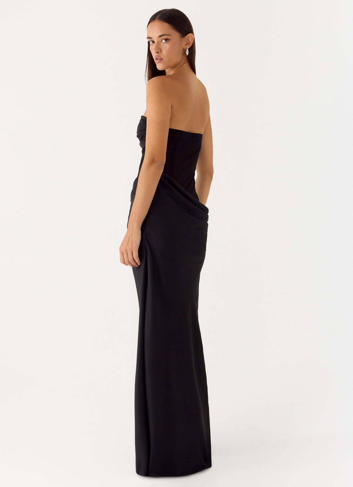 Champagne Skies Maxi Dress - Black