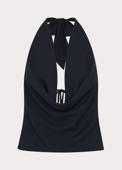 Charli Cowl Top - Black