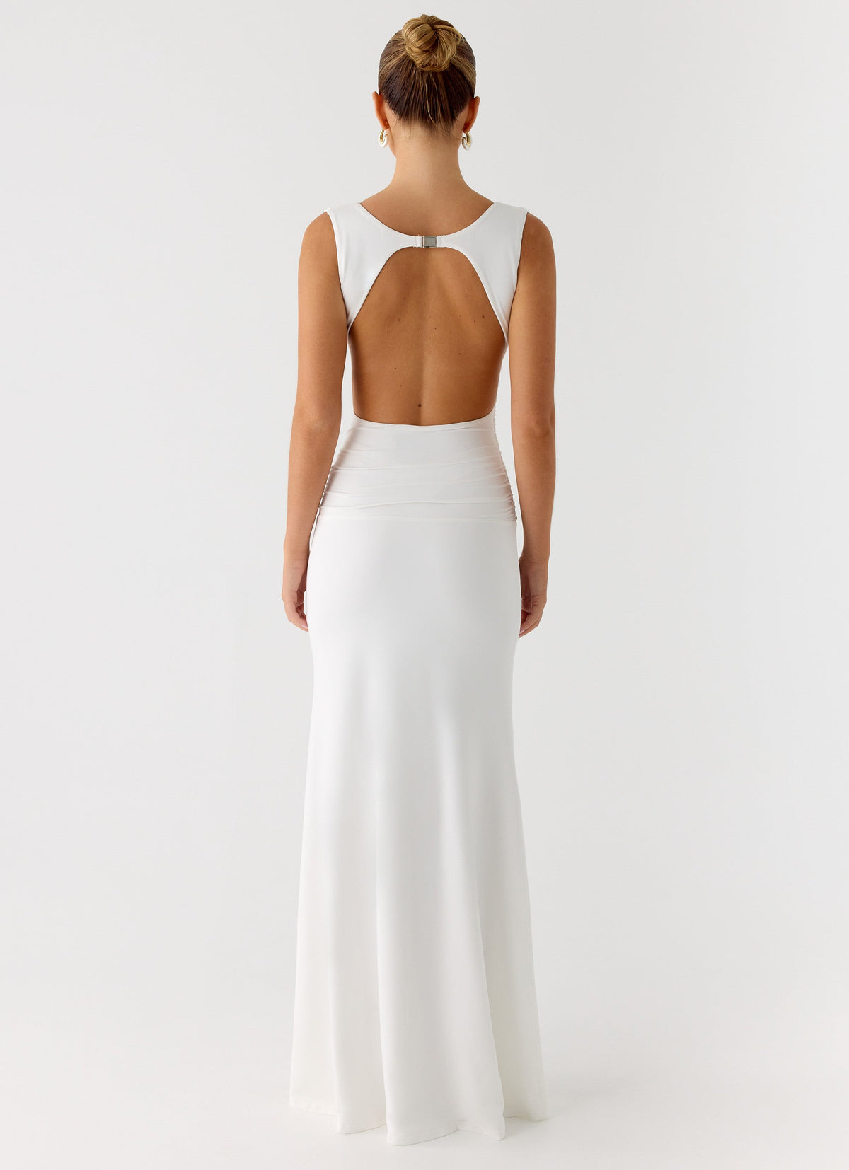 Cherry Sky Maxi Dress - White