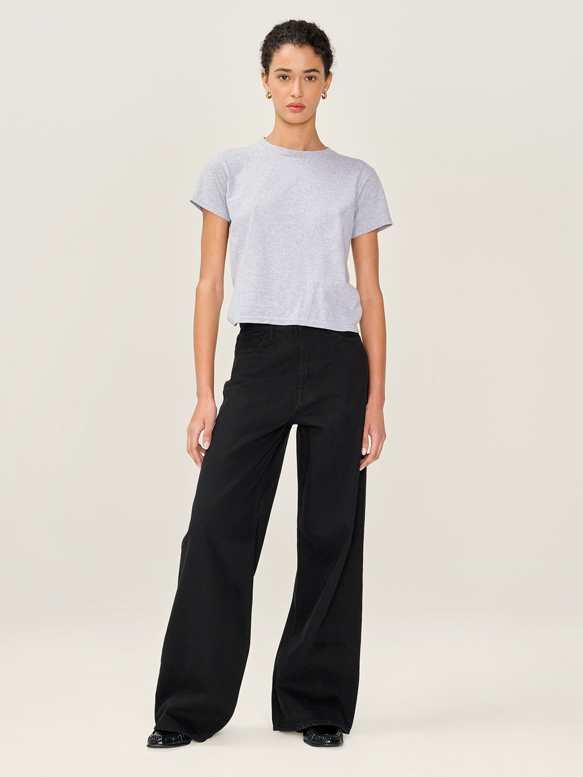 Connie Wide Jean in Black