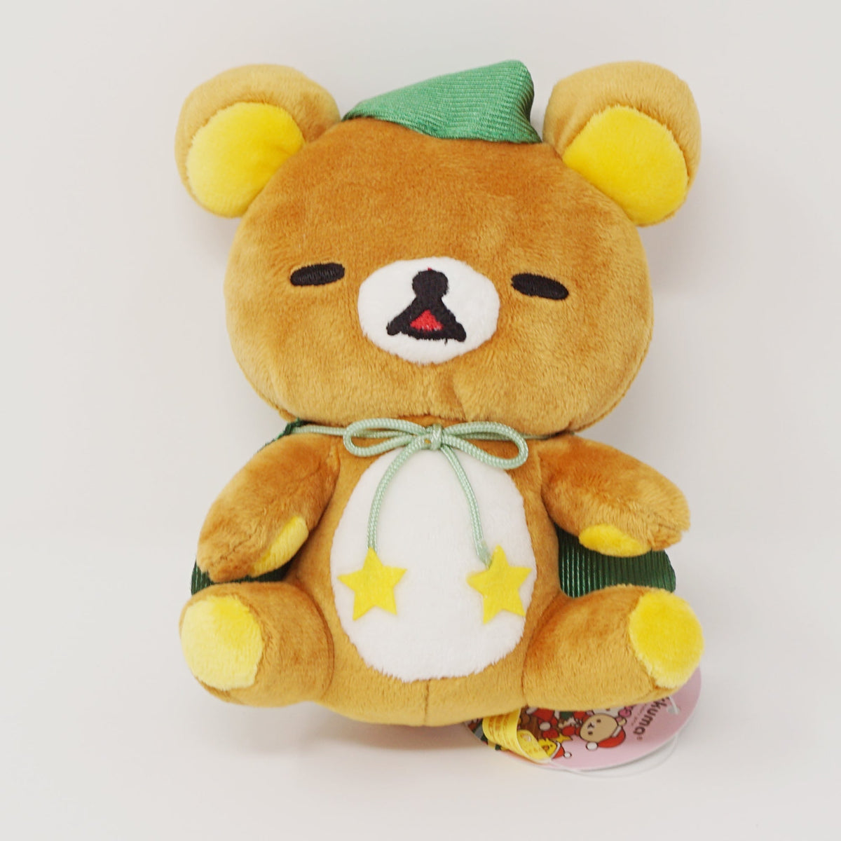2011 Rilakkuma with Green Santa Hat Plush - Colorful Christmas Rilakkuma