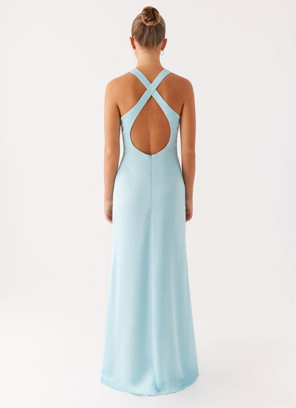 Desi Halterneck Maxi Dress - Mint