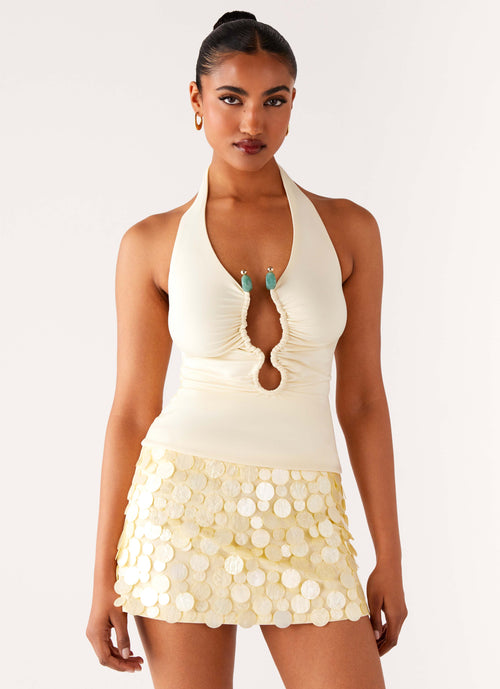 Diego Halter Top - Yellow