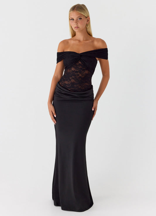 Either Way Maxi Dress - Black