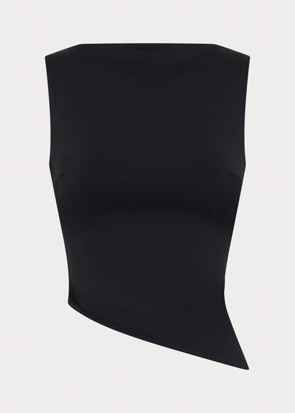 Elevate Tie Back Top - Black