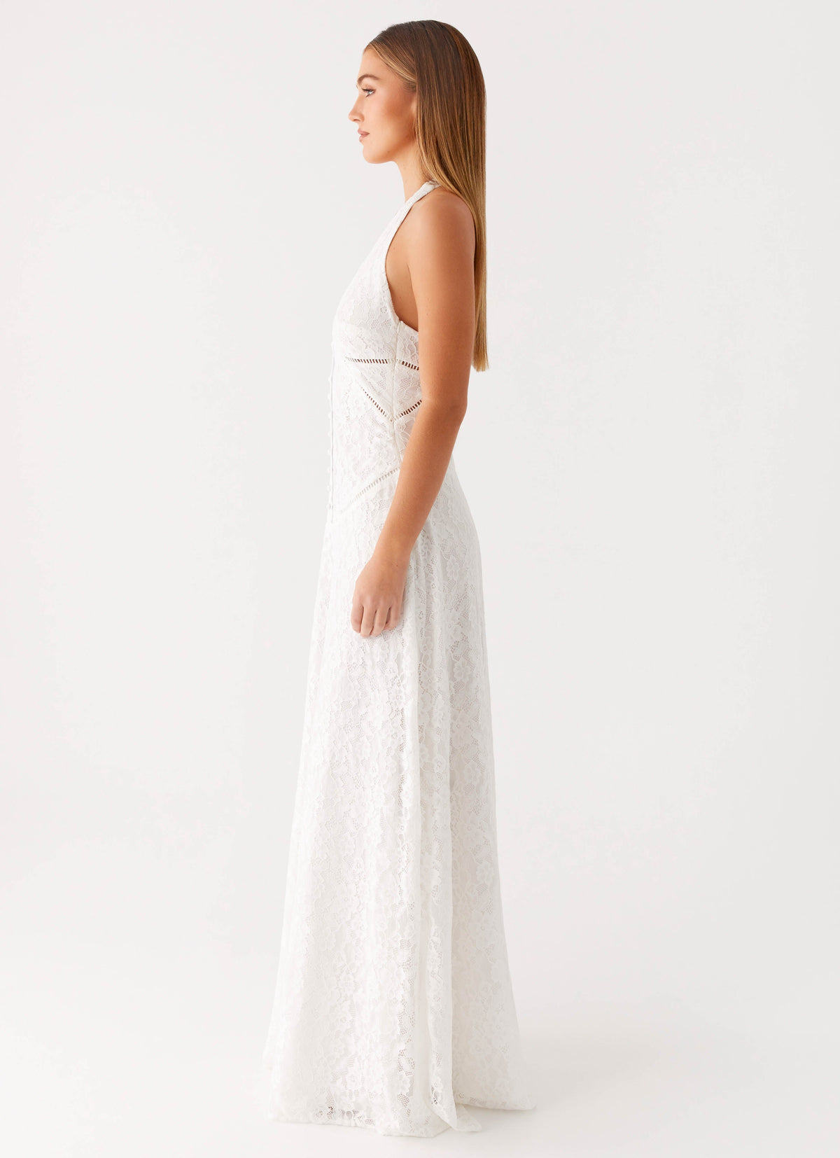 Ember Valley Cotton Maxi Dress - Ivory