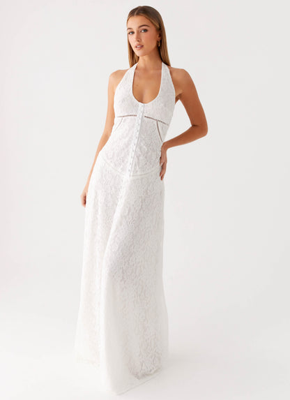 Ember Valley Cotton Maxi Dress - Ivory