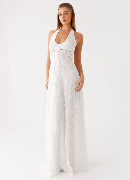 Ember Valley Cotton Maxi Dress - Ivory