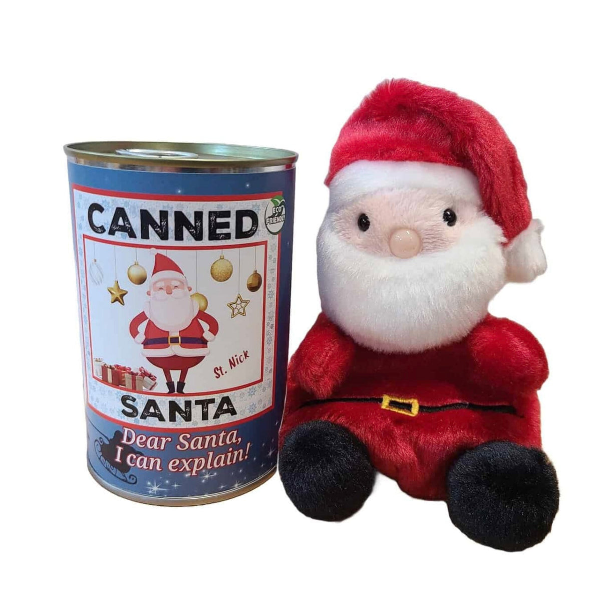 Canned plush animale