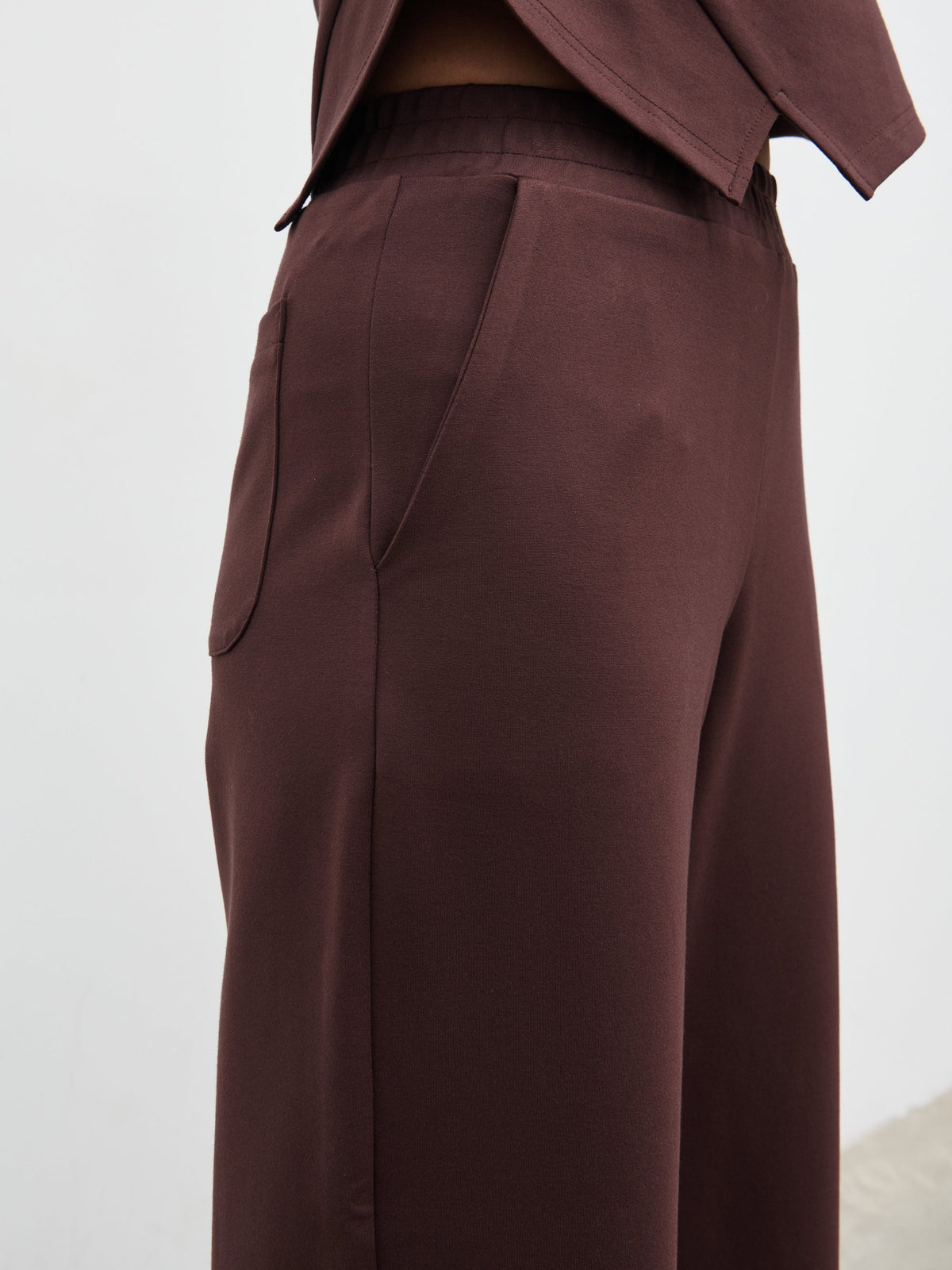 Marni Straight Leg Jersey Trousers - Brown