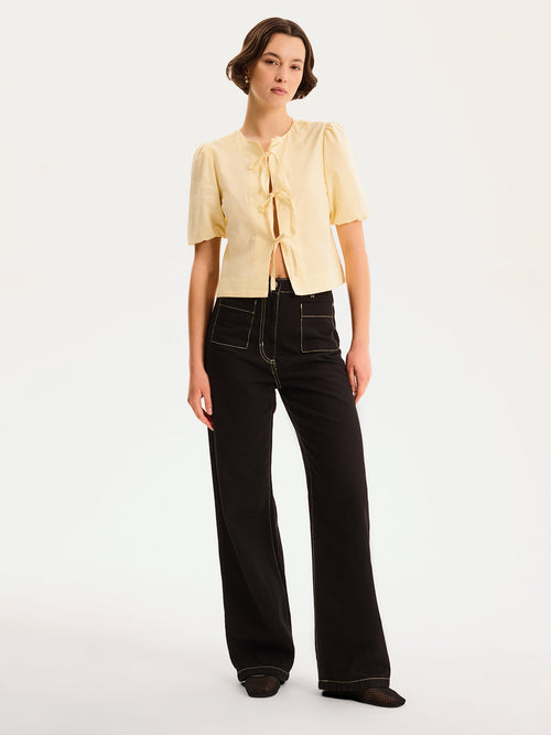 Apollo Blouse in Butter Yellow