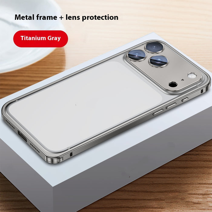 Applicable Metal Frame Phone Case Lens Protection 🇨🇳