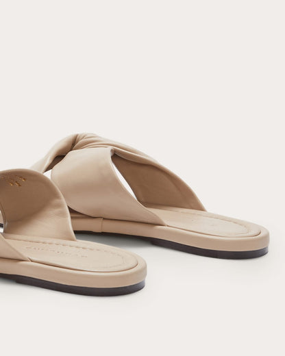 The Day Twist Sandal | Warm Khaki