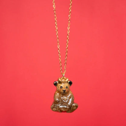 Bear King Porcelain Necklace - Camp Hallow