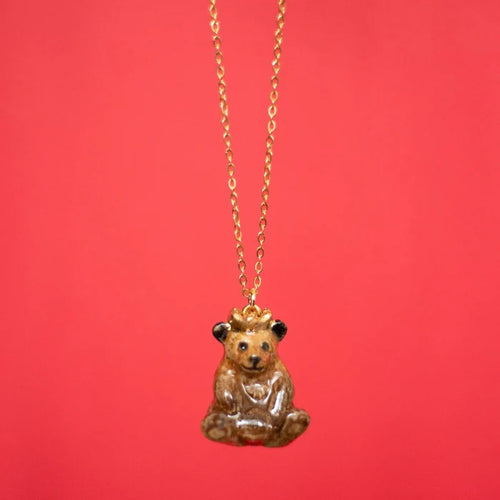 Bear King Porcelain Necklace - Camp Hallow
