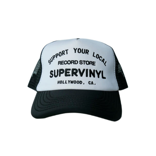 Black & White 'Support Your Local Record Store' Trucker
