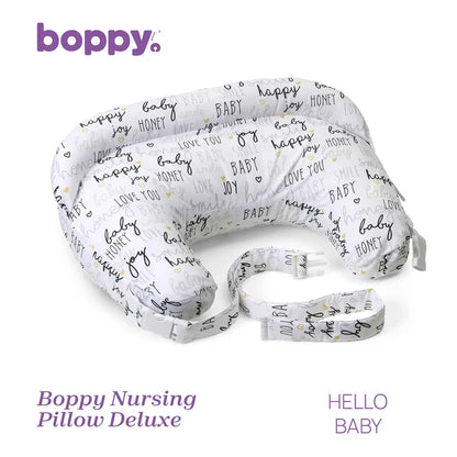 Boppy Nursing Pillow Deluxe Hello Baby