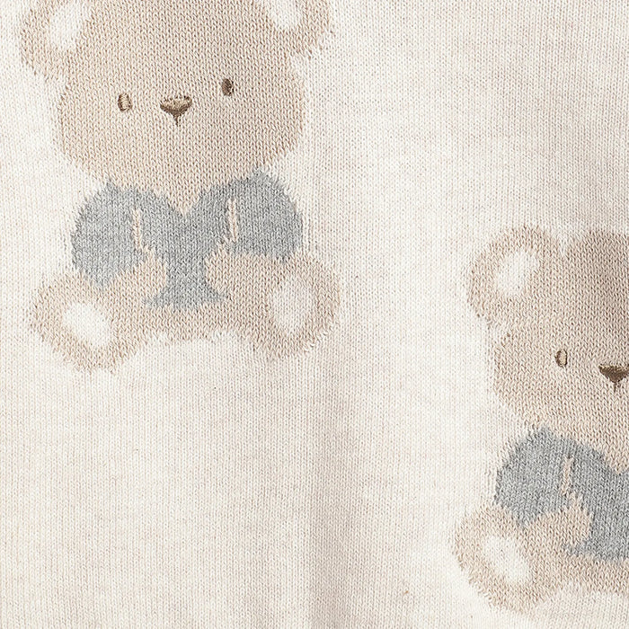 Boys Beige Animal Printed Pullover