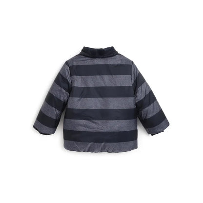 Boys Blue Colourblocked Padded Jacket